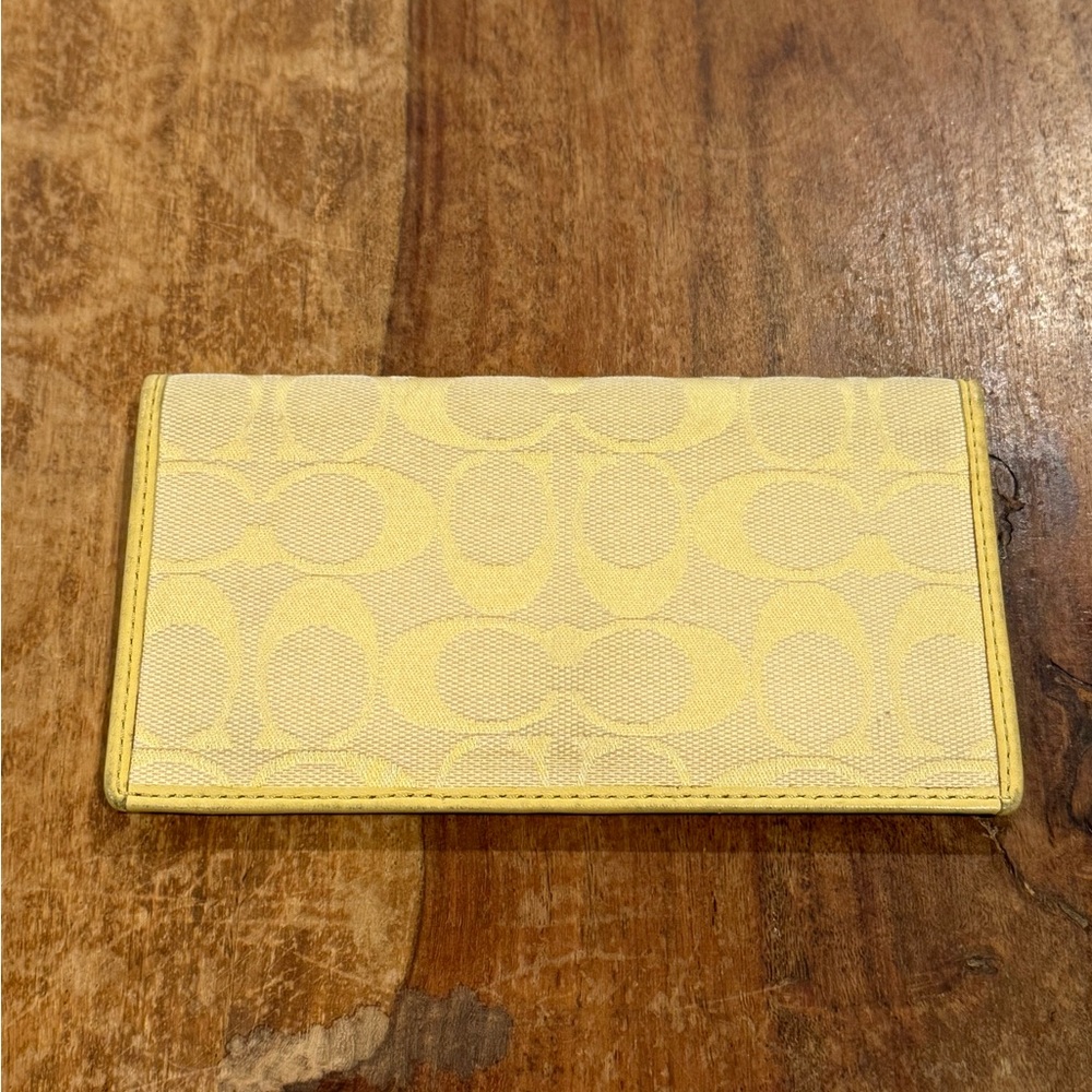 Coach checkbook cover